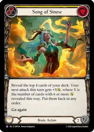 Song of Sinew (SUP134) Rainbow Foil - Super Slam