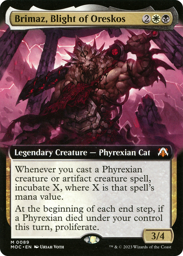 Brimaz, Blight of Oreskos (Extended Art) (089) - March of the Machine Commander