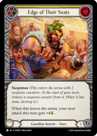 Edge of Their Seats (Yellow) (SUP202) Rainbow Foil - Super Slam