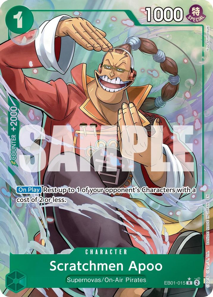 Scratchmen Apoo (Alternate Art) (EB01-015) Foil