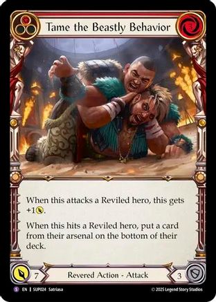 Tame the Beastly Behavior (SUP024) Rainbow Foil - Super Slam