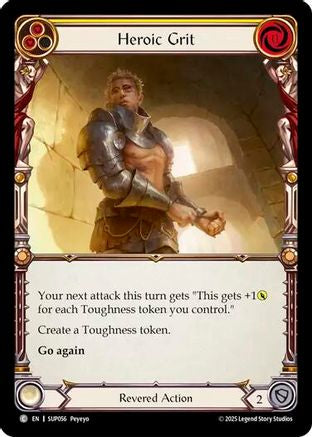 Heroic Grit (SUP056) Rainbow Foil - Super Slam