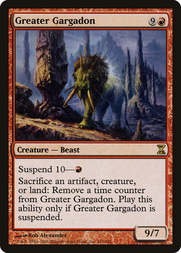 Greater Gargadon (161) Foil - Time Spiral