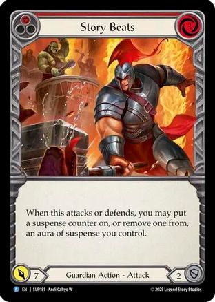 Story Beats (Red) (SUP181) Rainbow Foil - Super Slam