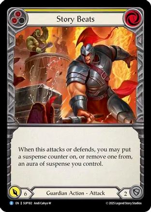 Story Beats (Yellow) (SUP182) Rainbow Foil - Super Slam