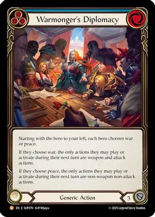 Warmonger's Diplomacy (SUP270) Cold Foil - Super Slam