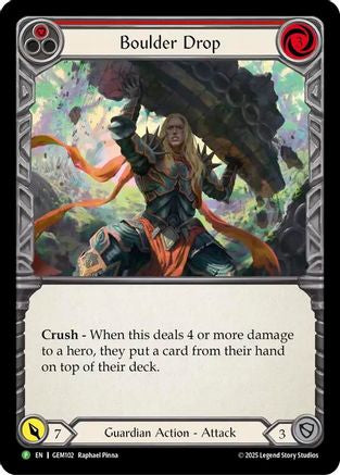Boulder Drop (GEM102) Rainbow Foil - GEM Pack 3