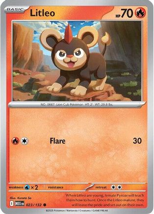 Litleo (23) Reverse Holofoil - Mega Evolution