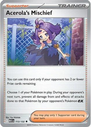 Acerola's Mischief (113) Reverse Holofoil - Mega Evolution