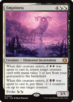 Emptiness (222) - Lorwyn Eclipsed