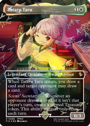 Tataru Taru (Borderless) (Chocobo Track Foil) (466) Foil - Commander: FINAL FANTASY