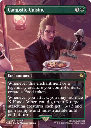 Campsite Cuisine (Borderless) (464) Foil - Commander: FINAL FANTASY