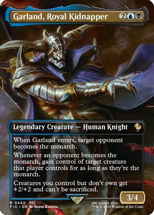Garland, Royal Kidnapper (Borderless) (442) Foil - Commander: FINAL FANTASY