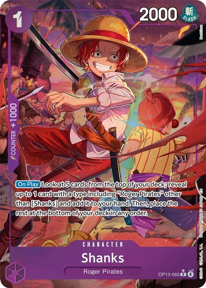 Shanks (Alternate Art) (OP13-065) Foil