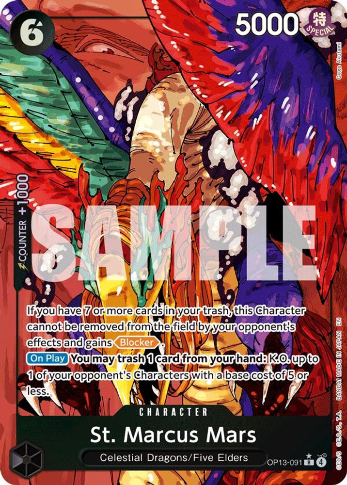 St. Marcus Mars (Alternate Art) (OP13-091) Foil
