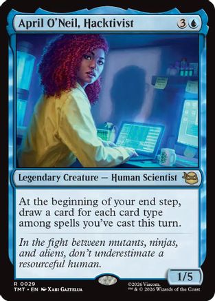 April O'Neil, Hacktivist (029) Foil - Teenage Mutant Ninja Turtles