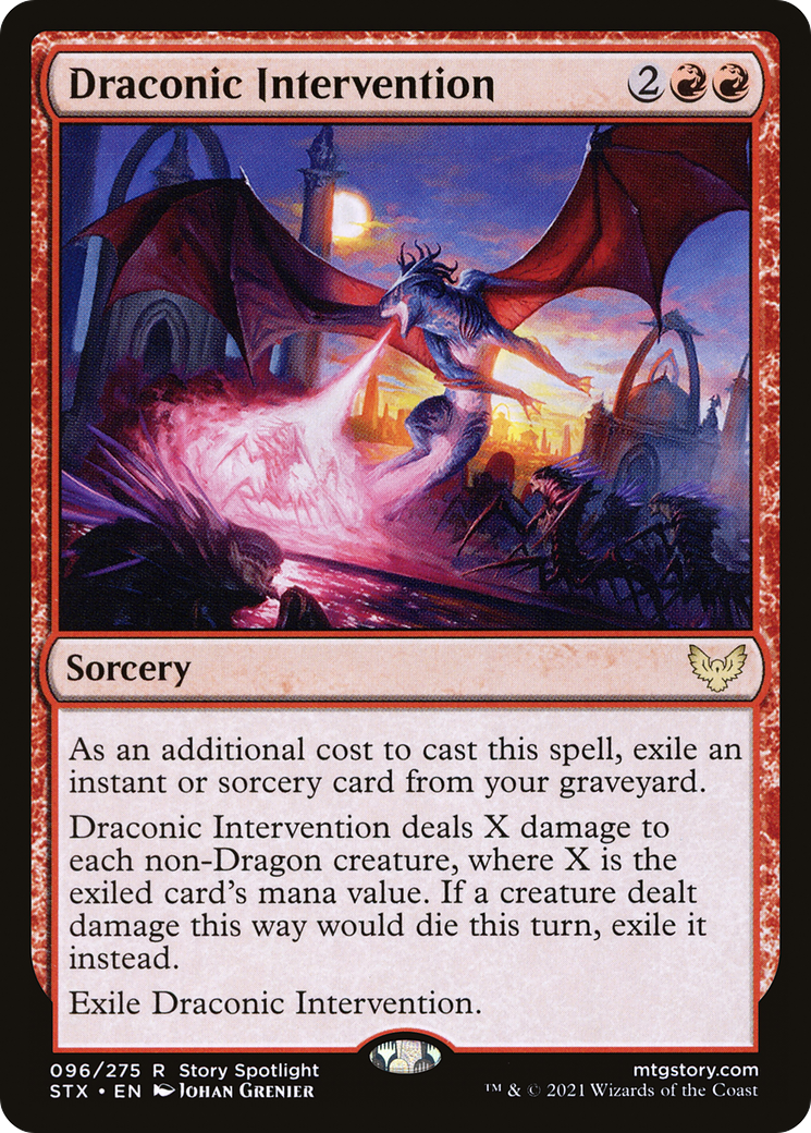 Draconic Intervention (096) - Strixhaven: School of Mages
