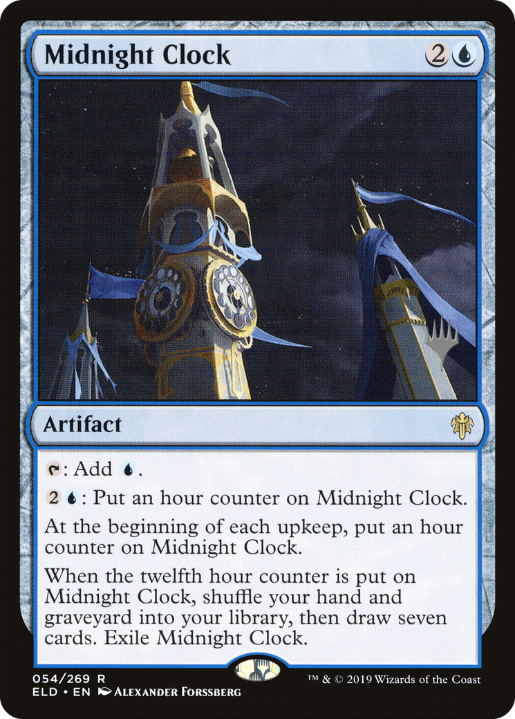 Midnight Clock (54p) Foil - Throne of Eldraine Promos