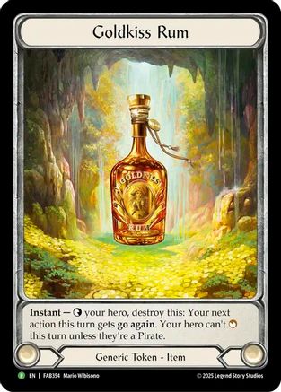Goldkiss Rum (FAB354) Cold Foil - FaB Promos