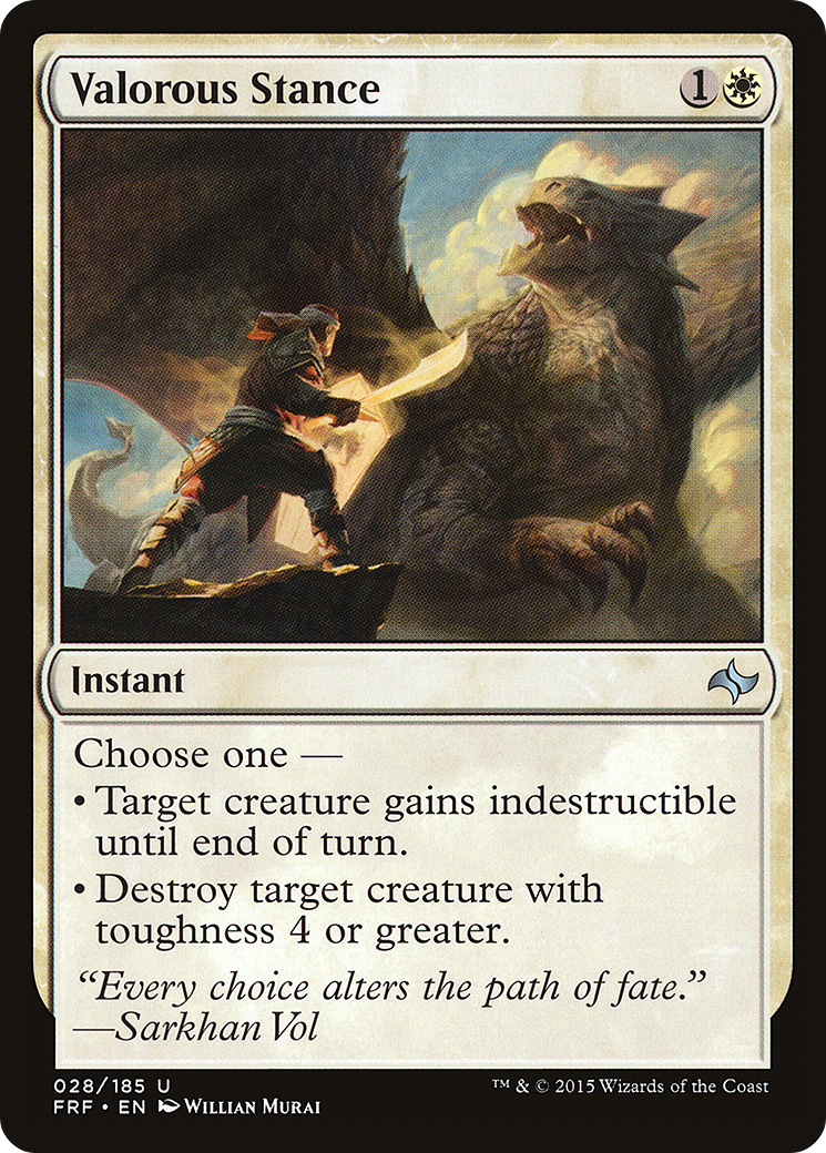 Valorous Stance (028) Foil - Fate Reforged
