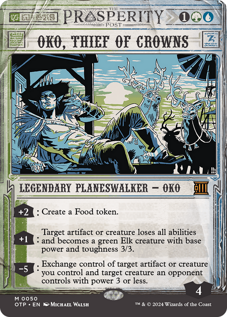 Oko, Thief of Crowns (Showcase) (050) Foil - Breaking News