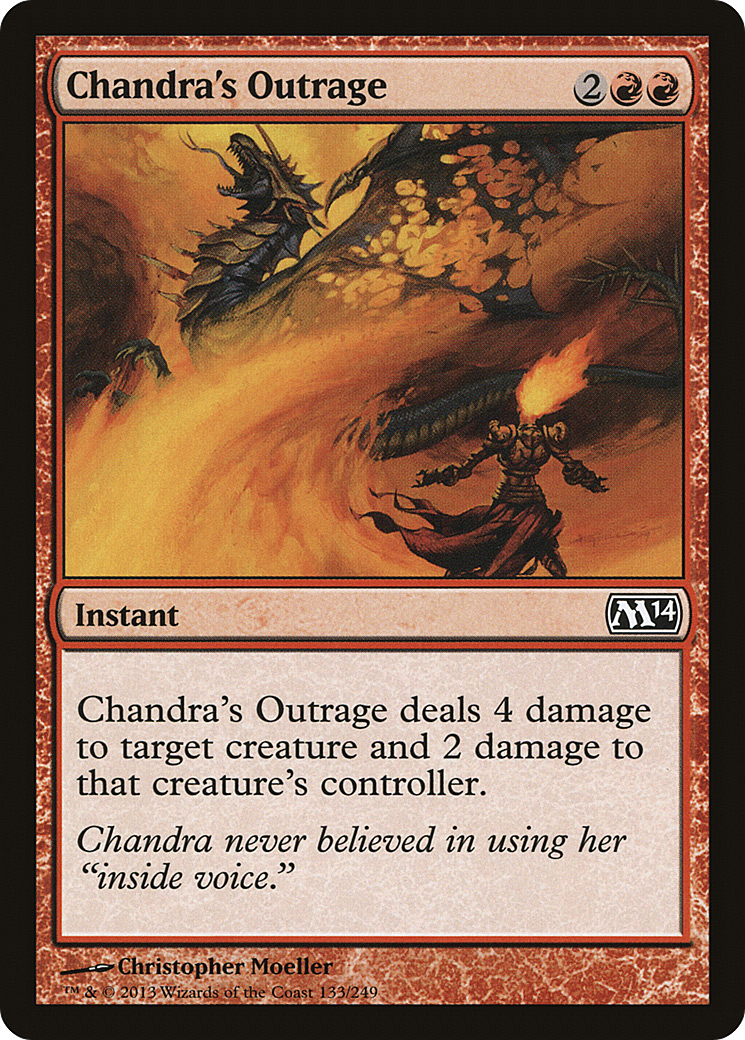 Chandra's Outrage (133) Foil - Magic 2014