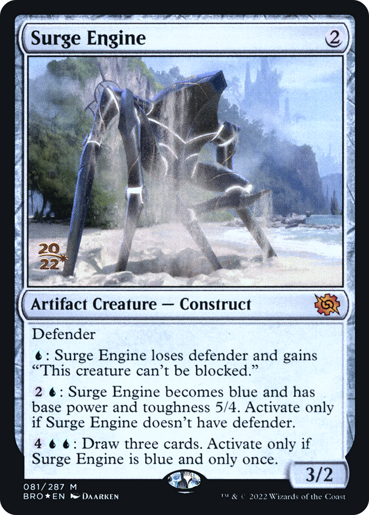 Surge Engine (081) Foil - The Brothers' War Promos