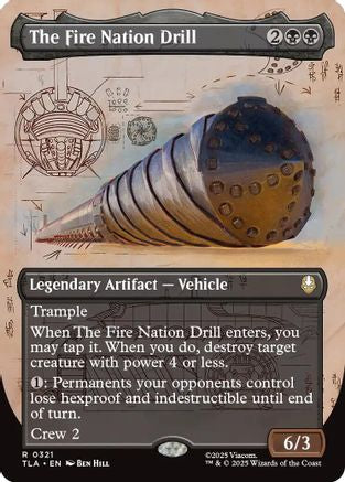 The Fire Nation Drill (Borderless) (321) Foil - Avatar: The Last Airbender