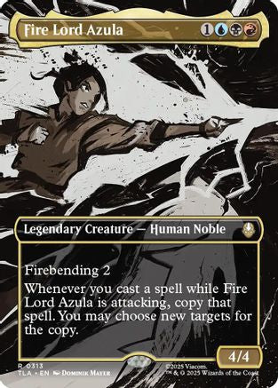 Fire Lord Azula (Borderless) (313) Foil - Avatar: The Last Airbender