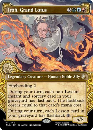 Iroh, Grand Lotus (Showcase) (349) Foil - Avatar: The Last Airbender