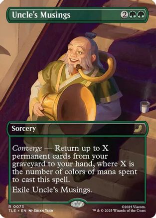 Uncle's Musings (Borderless) (073) Foil - Avatar: The Last Airbender: Eternal-Legal