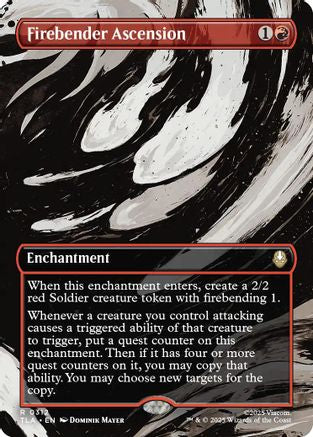 Firebender Ascension (Borderless) (312) Foil - Avatar: The Last Airbender