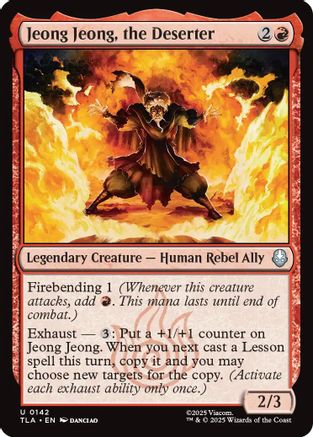 Jeong Jeong, the Deserter (142) Foil - Avatar: The Last Airbender