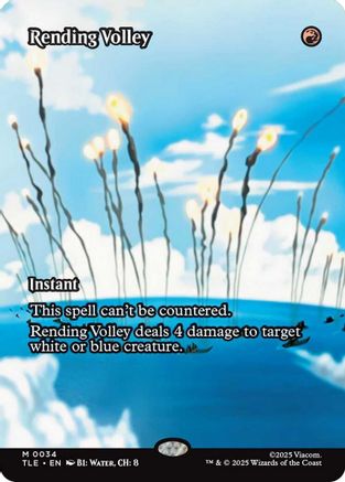 Rending Volley (Borderless) (034) - Avatar: The Last Airbender: Eternal-Legal