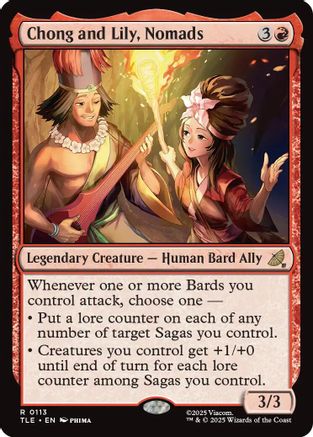 Chong and Lily, Nomads (113) Foil - Avatar: The Last Airbender: Eternal-Legal