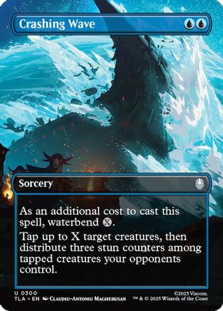 Crashing Wave (Borderless) (300) Foil - Avatar: The Last Airbender