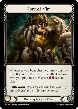 Torc of Vim (ARR004) Rainbow Foil - Armory Deck: Rhinar