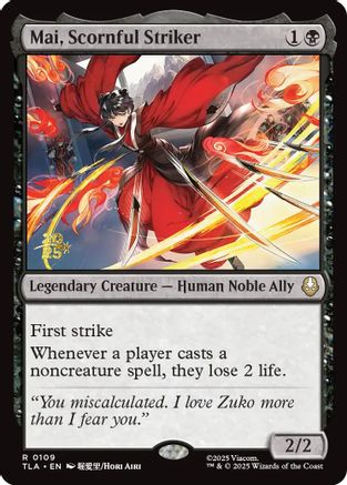 Mai, Scornful Striker (109) Foil - Prerelease Cards