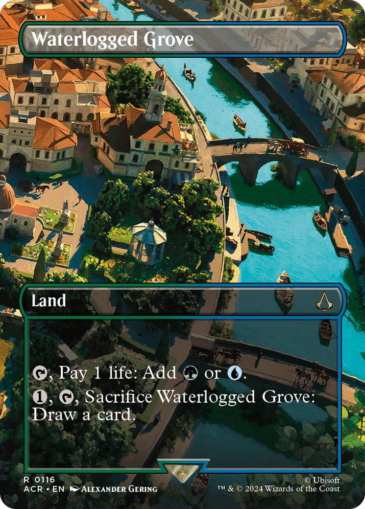 Waterlogged Grove (Borderless) (116) Foil - Assassin's Creed