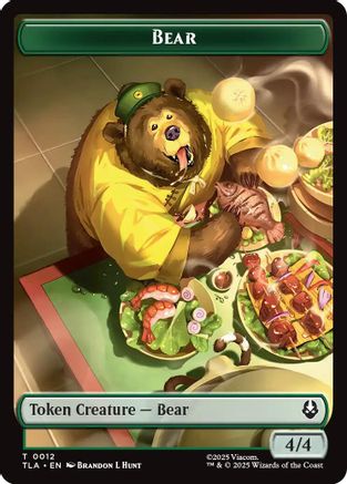 Bear // Food (0020) Double-Sided Token (12 // 20) - Avatar: The Last Airbender