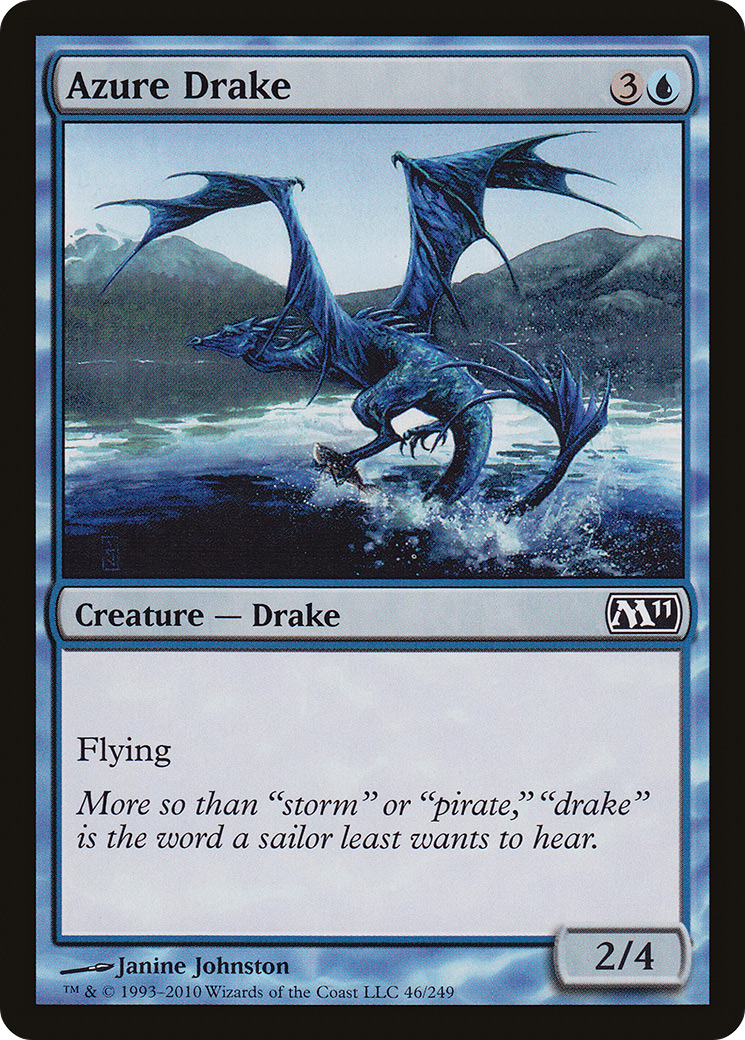 Azure Drake (046) Foil - Magic 2011