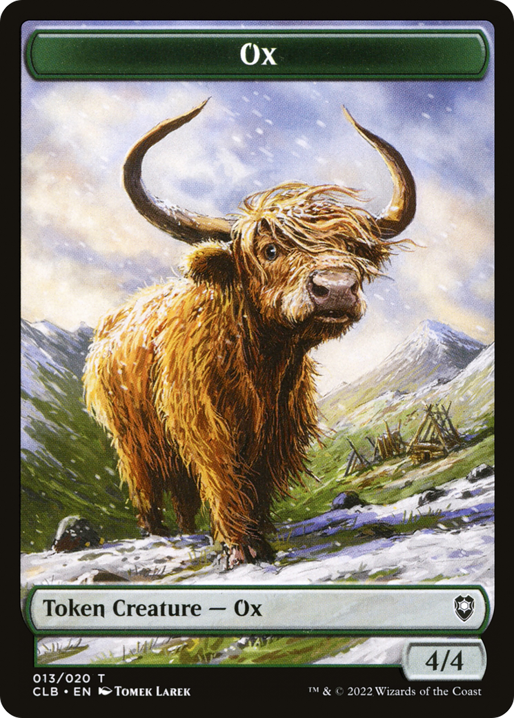 Ox Token (013) - Battle for Baldur's Gate Tokens