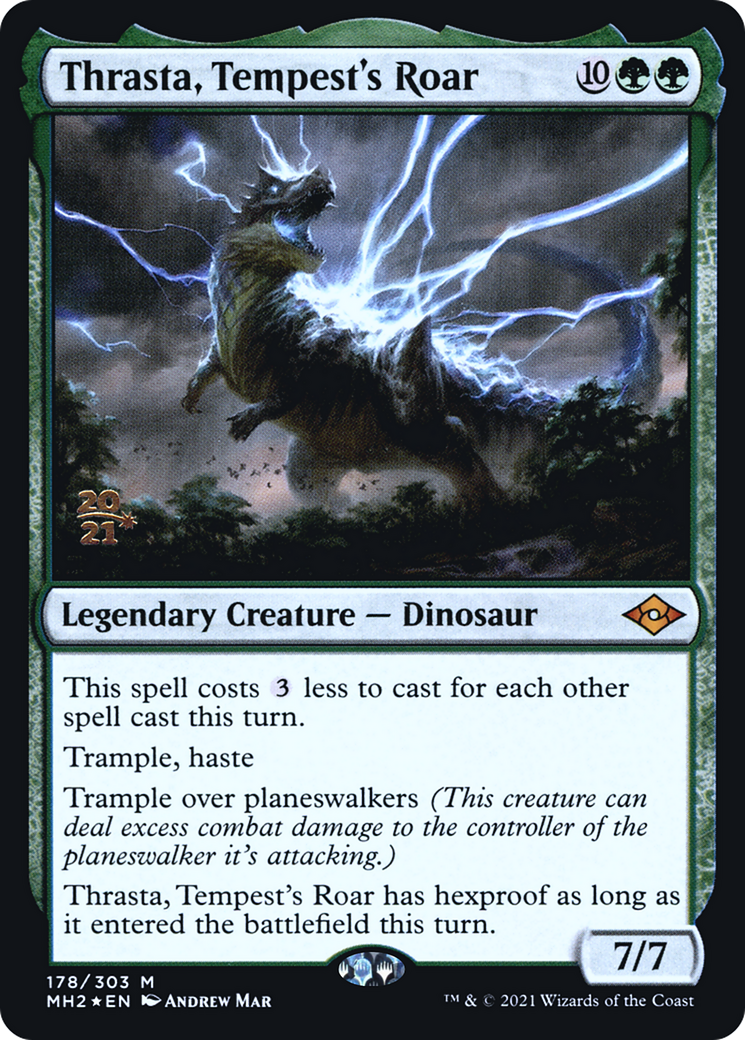 Thrasta, Tempest's Roar (178s) Foil - Modern Horizons 2 Promos
