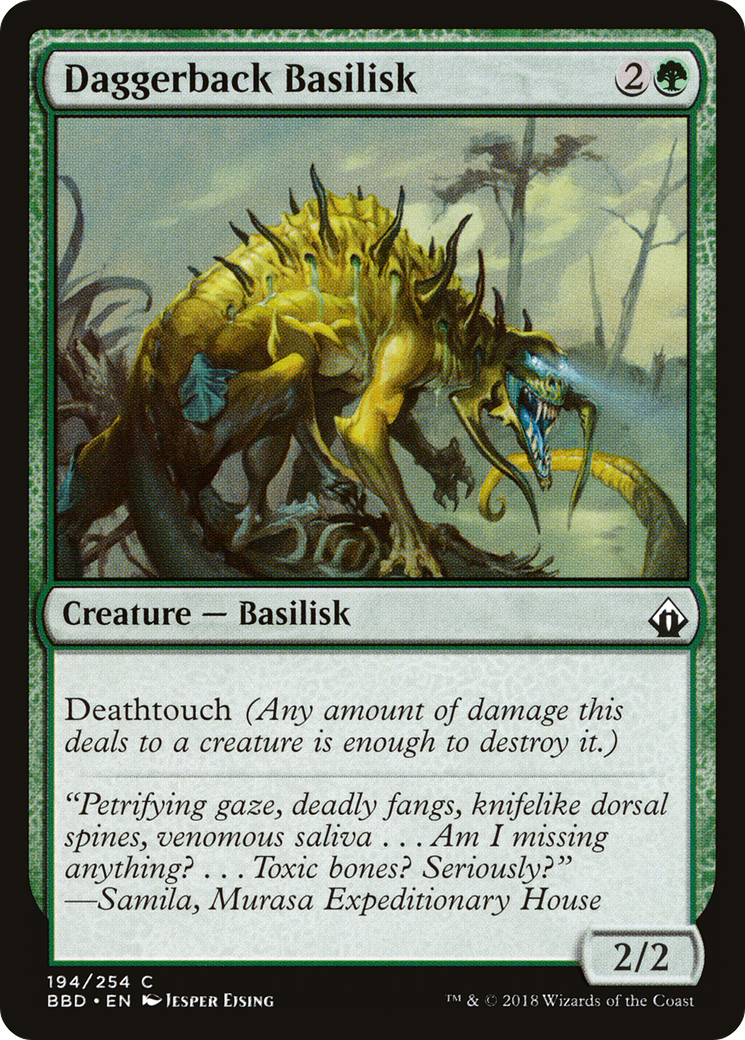 Daggerback Basilisk (194) Foil - Battlebond