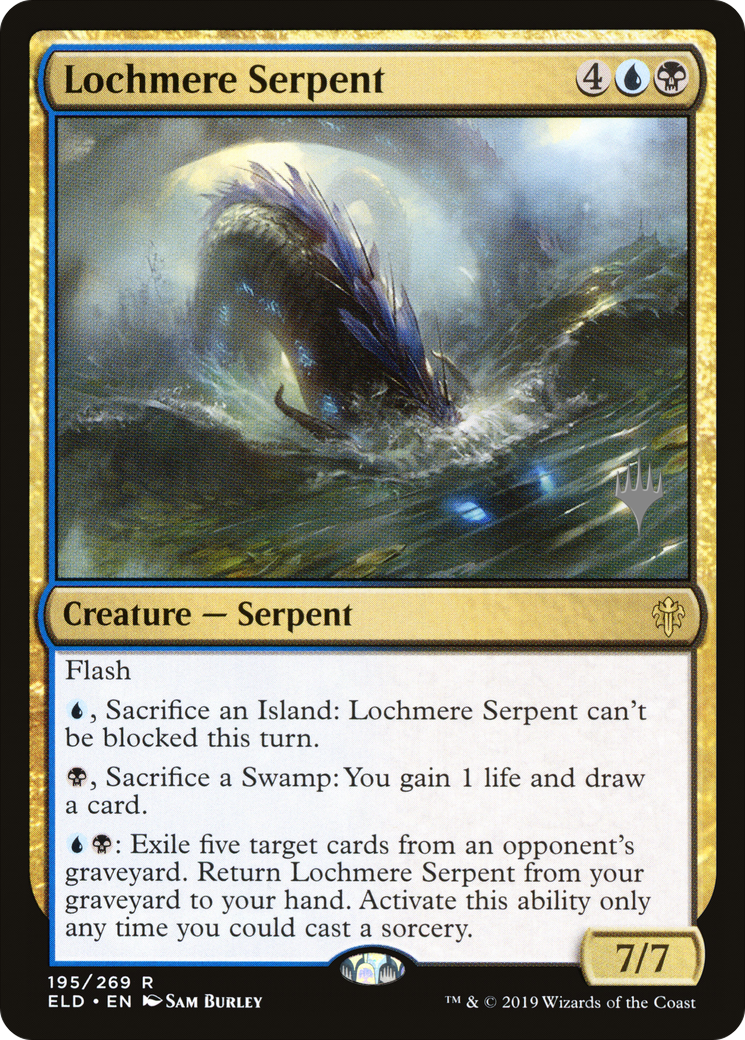 Lochmere Serpent (195p) Foil - Throne of Eldraine Promos