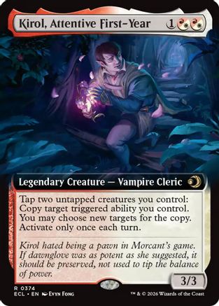 Kirol, Attentive First-Year (Extended Art) (374) - Lorwyn Eclipsed