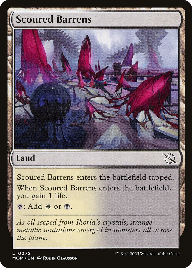 Scoured Barrens (272) Foil - March of the Machine
