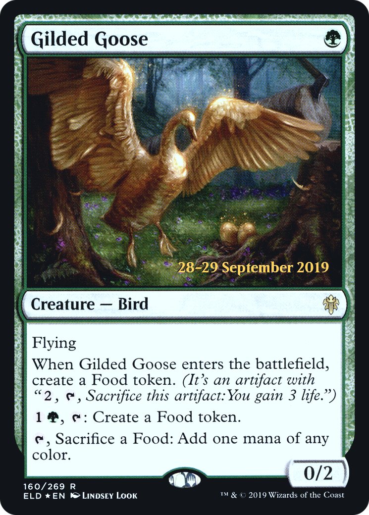 Gilded Goose (160s) Foil - Throne of Eldraine Promos