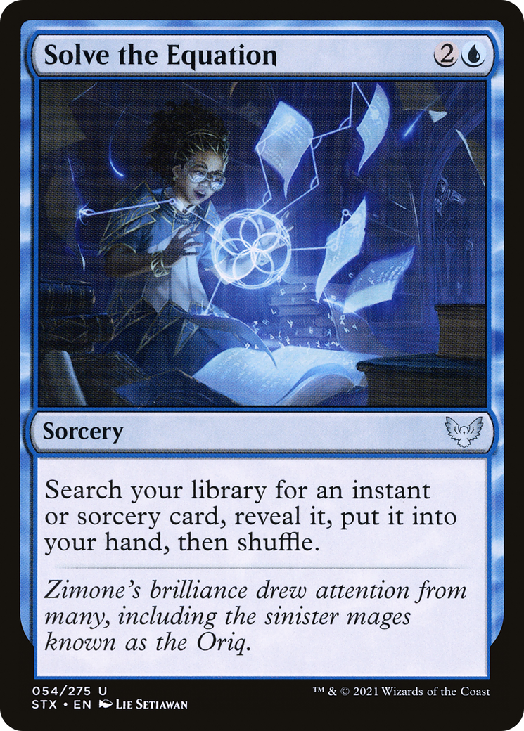Solve the Equation (054) Foil - Strixhaven: School of Mages