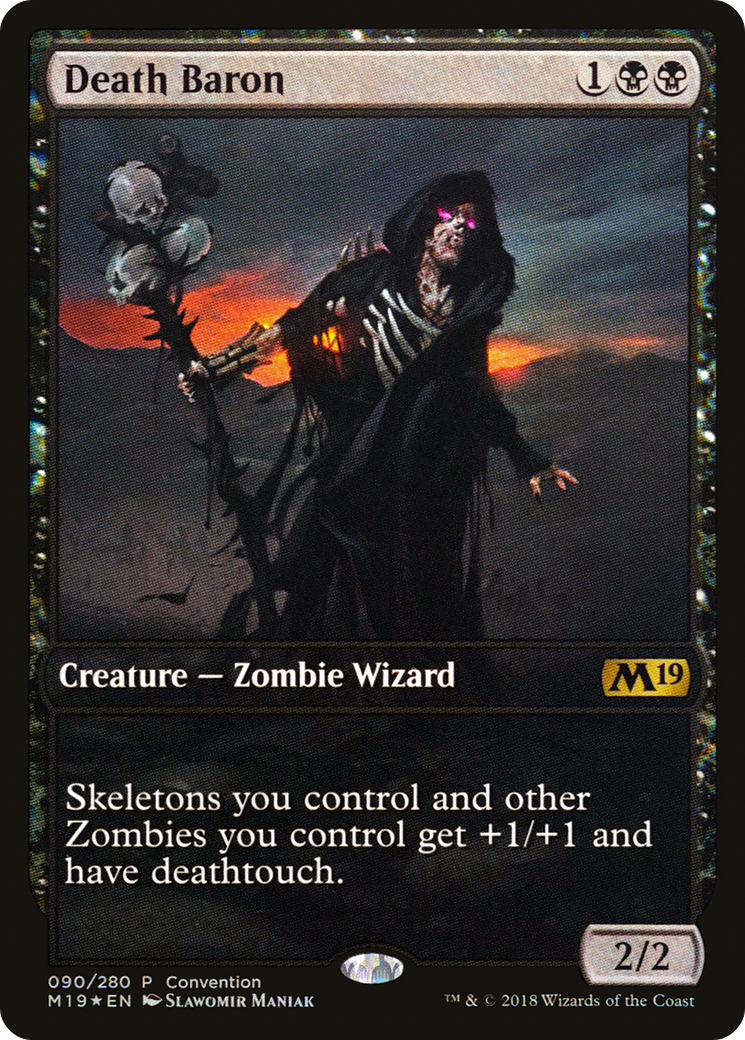 Death Baron (090) Foil - Core Set 2019 Promos